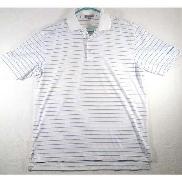 Peter Millar Other - Peter Millar Summer Comfort Golf Shirt Men's Large Striped Independence Health